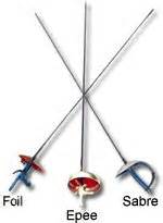 Foil, épée, and sabre fencing weapons